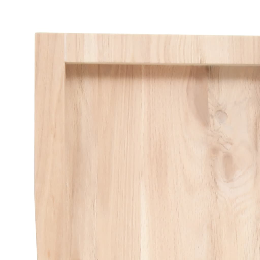 vidaXL Tafelblad 60x40x2 cm onbehandeld massief eikenhout