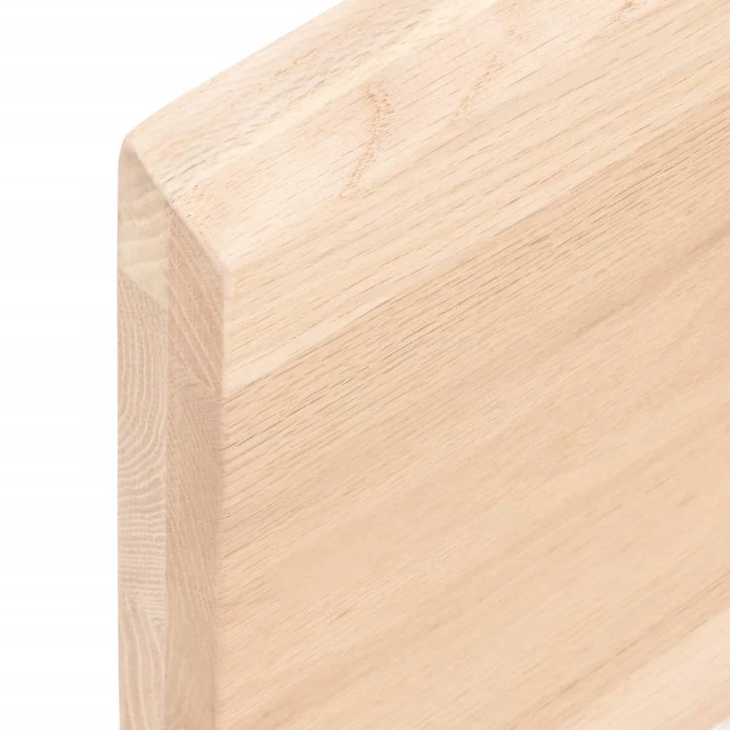 vidaXL Tafelblad 60x40x2 cm onbehandeld massief eikenhout