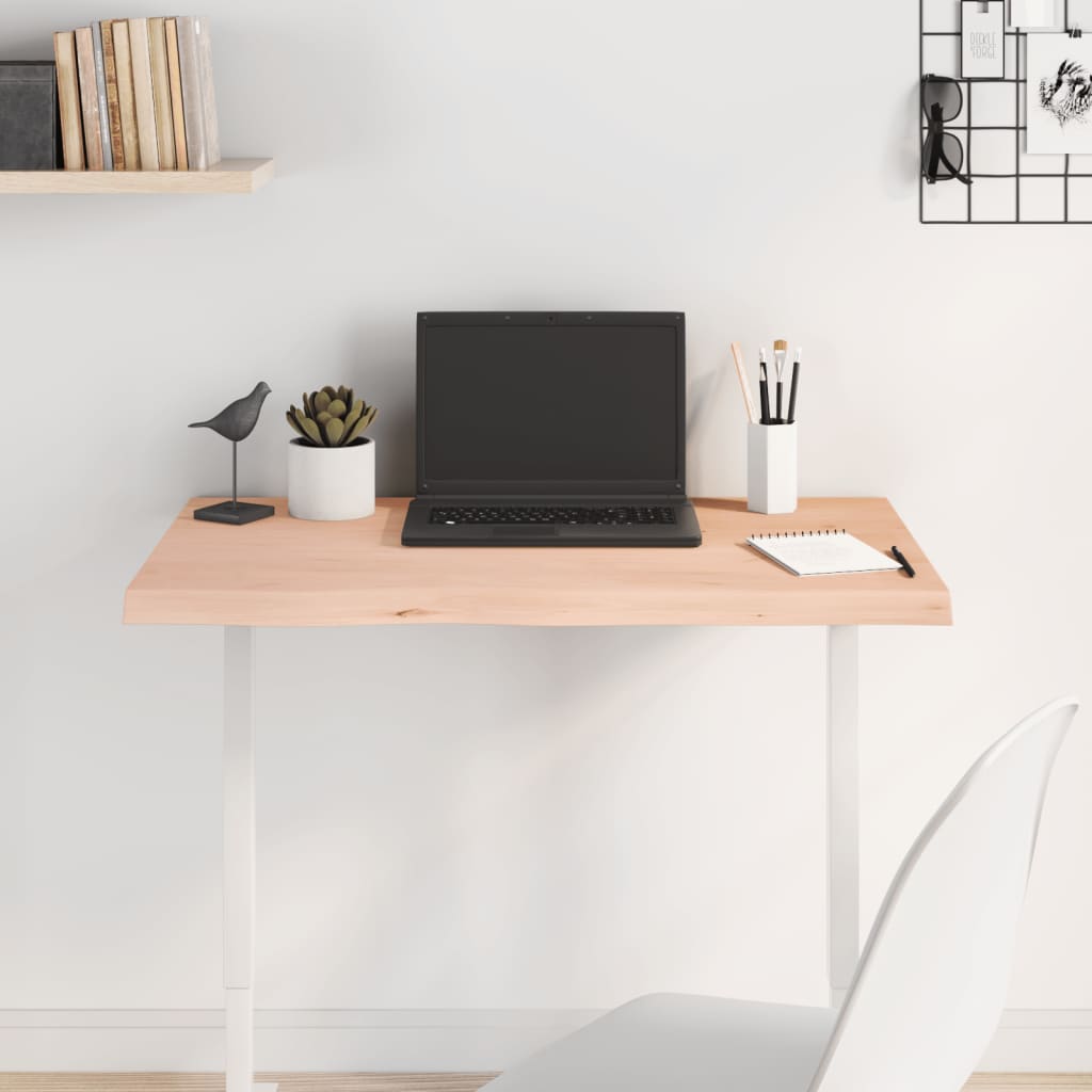 vidaXL Tafelblad 60x40x2 cm onbehandeld massief eikenhout