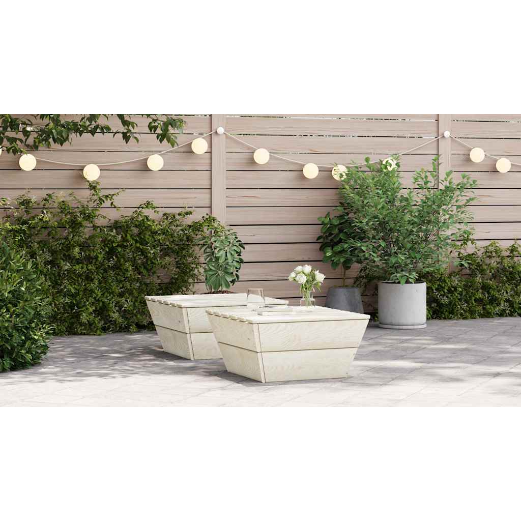vidaXL Tuintafel 60x60x30 cm geïmpregneerd vurenhout