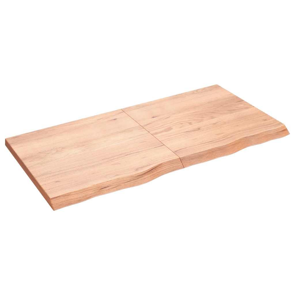vidaXL Tafelblad 60x40x2 cm onbehandeld massief eikenhout