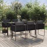 vidaXL 3-delige Tuinset zwart