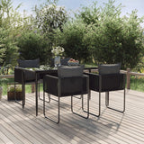 vidaXL 3-delige Tuinset zwart