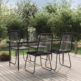 vidaXL 3-delige Tuinset zwart