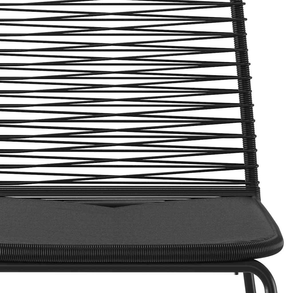 vidaXL 3-delige Tuinset zwart