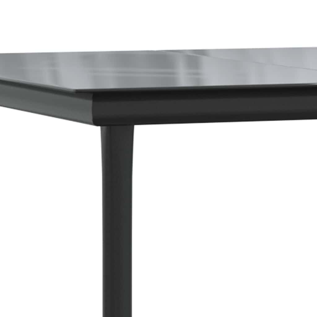 vidaXL 3-delige Tuinset zwart