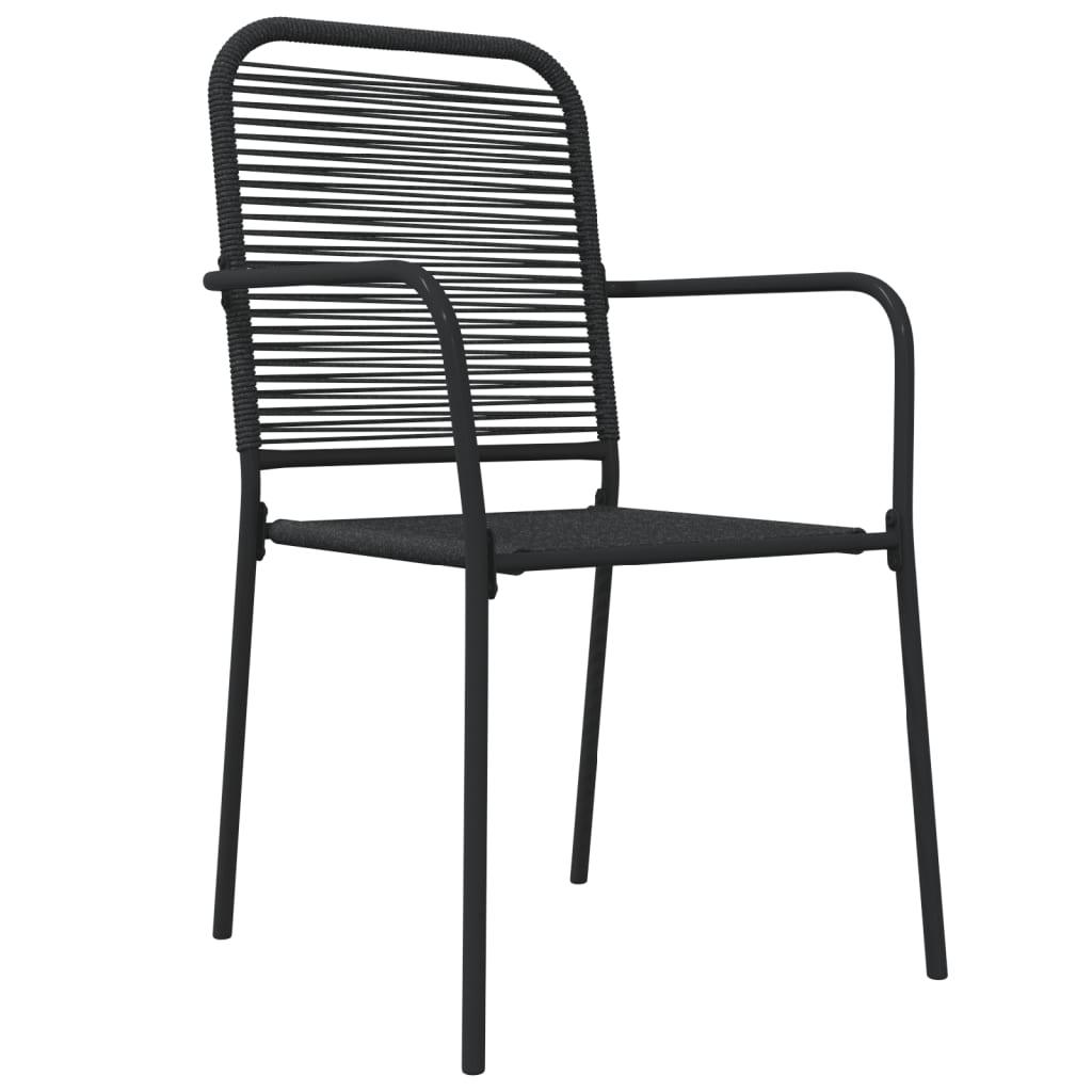 vidaXL 3-delige Tuinset zwart