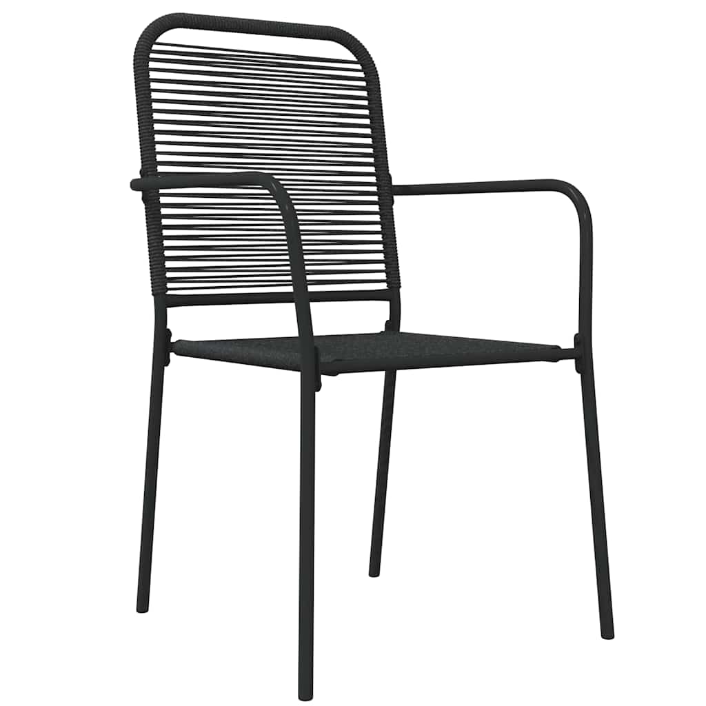 vidaXL 3-delige Tuinset zwart