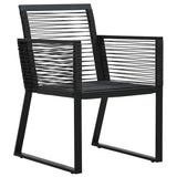 vidaXL 3-delige Tuinset zwart