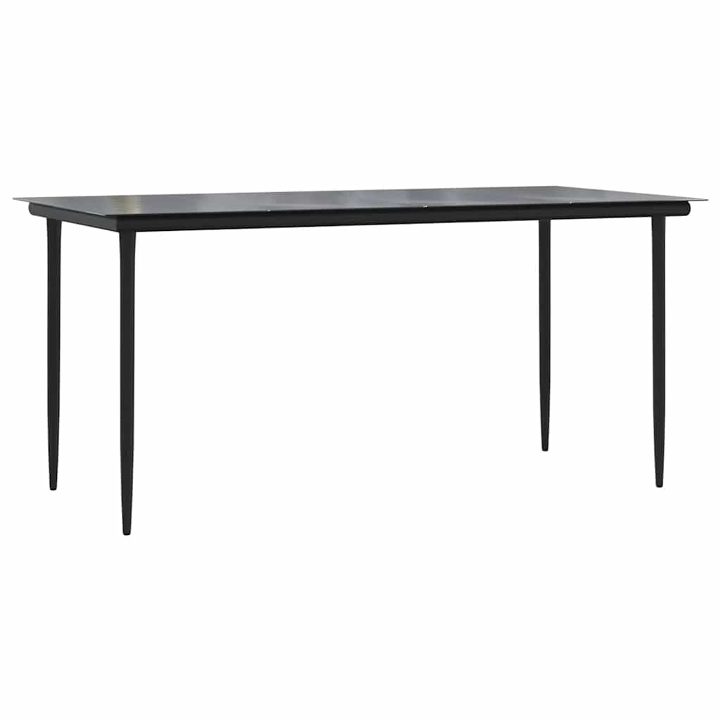 vidaXL 3-delige Tuinset zwart