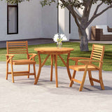 vidaXL 5-piece Dining Set Solid Acacia Wood