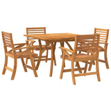 vidaXL 5-piece Dining Set Solid Acacia Wood