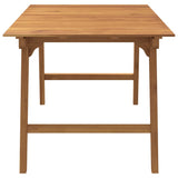 vidaXL 5-piece Dining Set Solid Acacia Wood