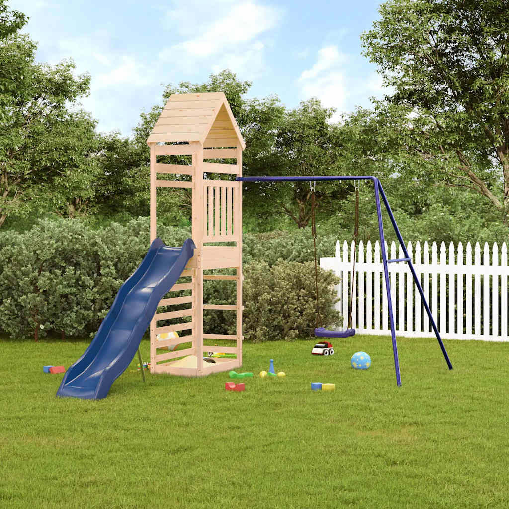 vidaXL Playhouse solid pine wood