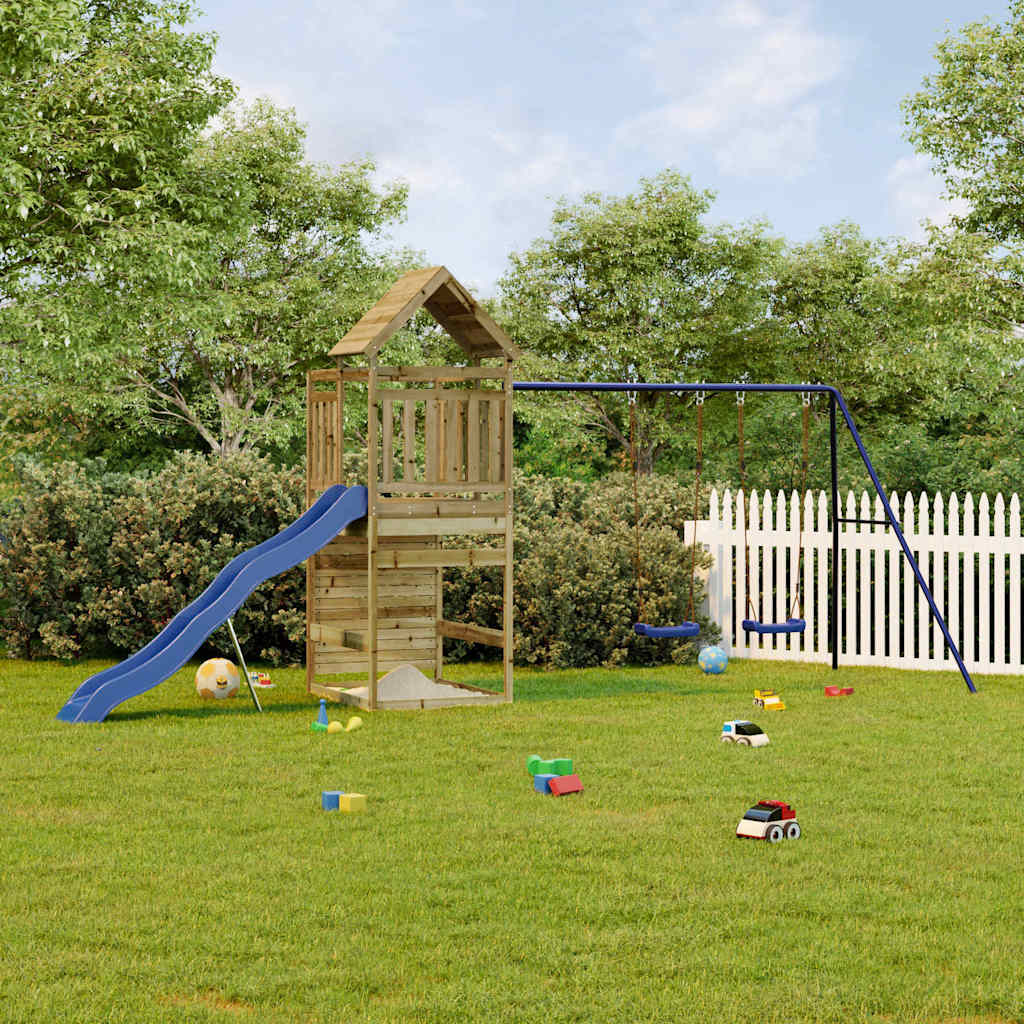 vidaXL Playhouse solid pine wood