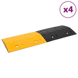 vidaXL Verkeersdrempel 97x32,5x4 rubber geel en zwart