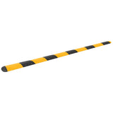 vidaXL Speed Bump 129x32.5x4 cm Rubber Yellow and Black