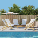 vidaXL Strandhanddoeken 4 st 400 g/m² 60x135 cm stof wit