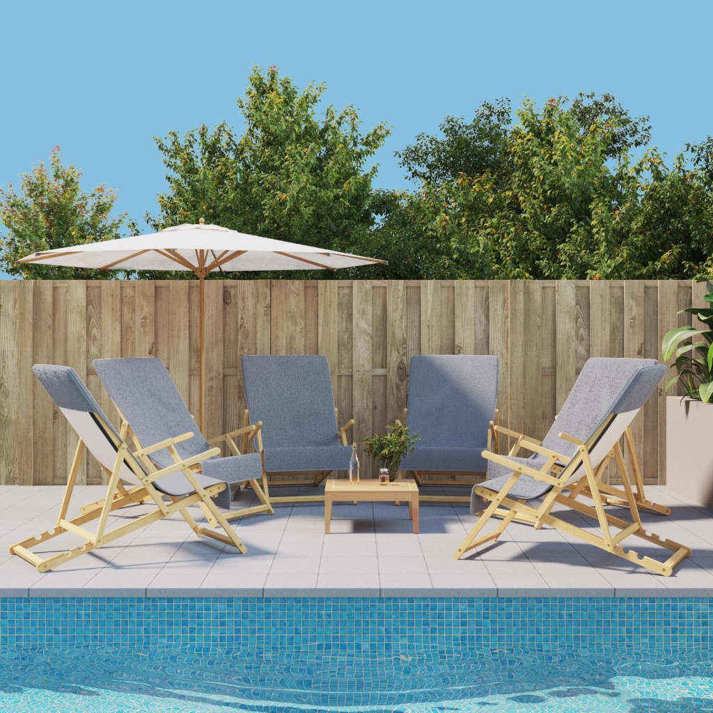 vidaXL Strandhanddoeken 4 st 400 g/m² 60x135 cm stof wit