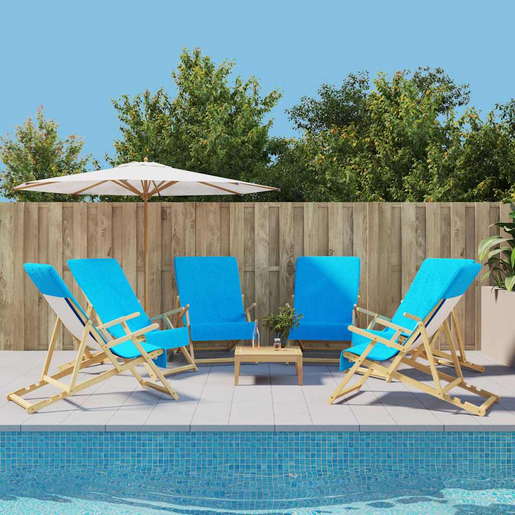 vidaXL Strandhanddoeken 4 st 400 g/m² 60x135 cm stof wit