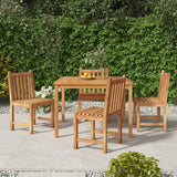 vidaXL 3-piece Garden Dining Set 80x80 cm Solid Teak Wood