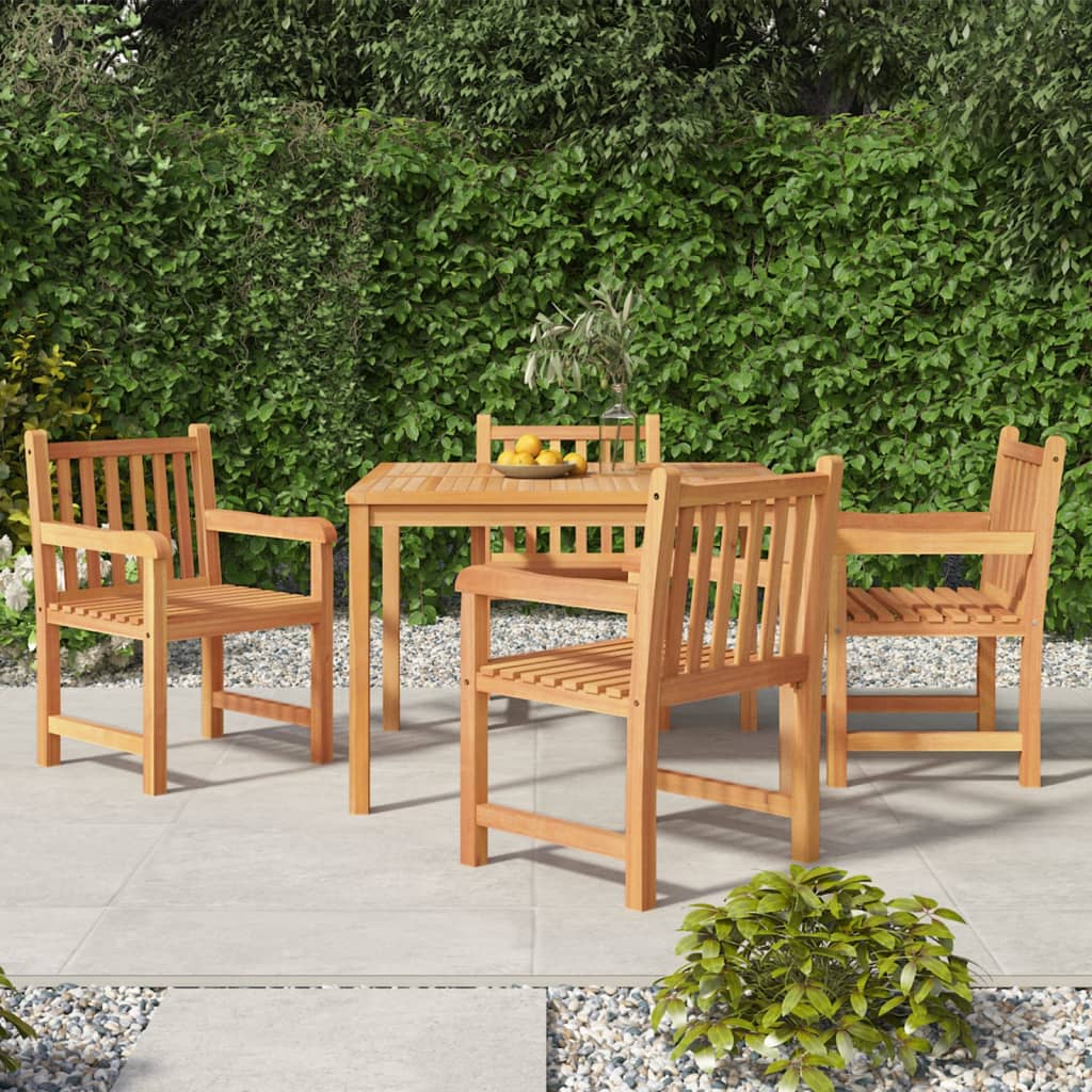 vidaXL 3-piece Garden Dining Set 80x80 cm Solid Teak Wood