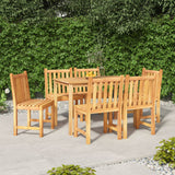 vidaXL 5-piece Garden Dining Set Solid Teak Wood