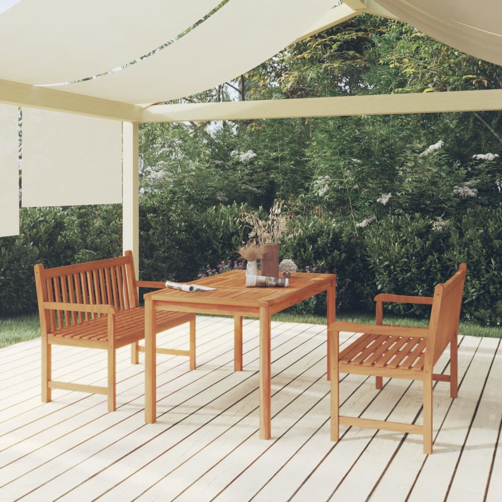 vidaXL 5-piece Garden Dining Set 140x80 cm Solid Teak Wood