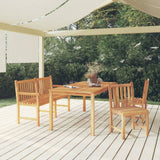 vidaXL 7-piece Garden Dining Set 180x90 cm Solid Teak Wood
