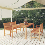 vidaXL 7-piece Garden Dining Set 200x100 cm Solid Teak Wood