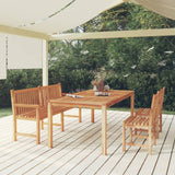 vidaXL 7-piece Garden Dining Set 200x100 cm Solid Teak Wood