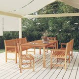 vidaXL 7-piece Garden Dining Set 200x100 cm Solid Teak Wood