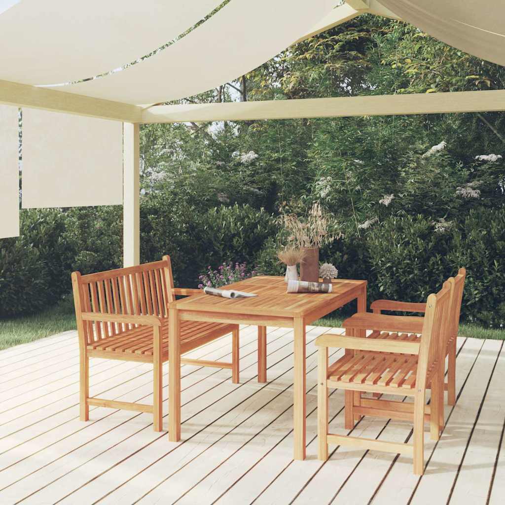 vidaXL 5-piece Garden Dining Set 140x80 cm Solid Teak Wood