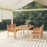 vidaXL 5-piece Garden Dining Set 150x90 cm Solid Teak Wood