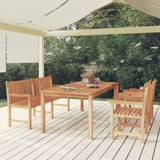 vidaXL 7-piece Garden Dining Set 200x100 cm Solid Teak Wood