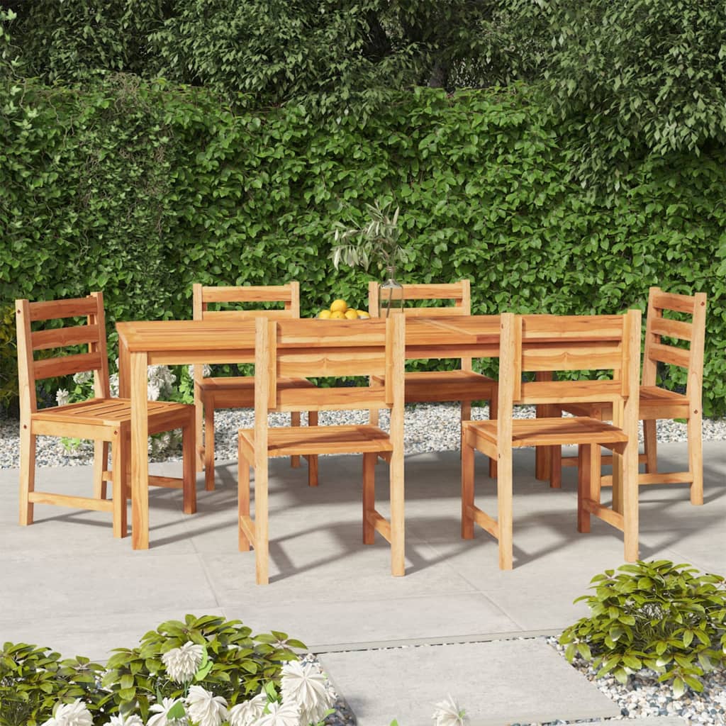 vidaXL 5-delige Tuinset massief teakhout