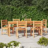 vidaXL 5-delige Tuinset massief teakhout