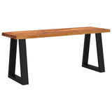 vidaXL 3-delige Eethoek met natuurlijke rand massief acaciahout