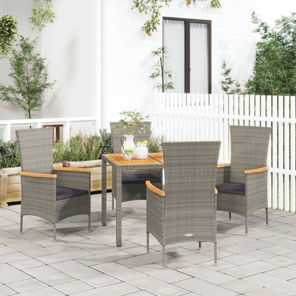 vidaXL Ensemble de jardin 3 pièces avec meubles en rotin poly
