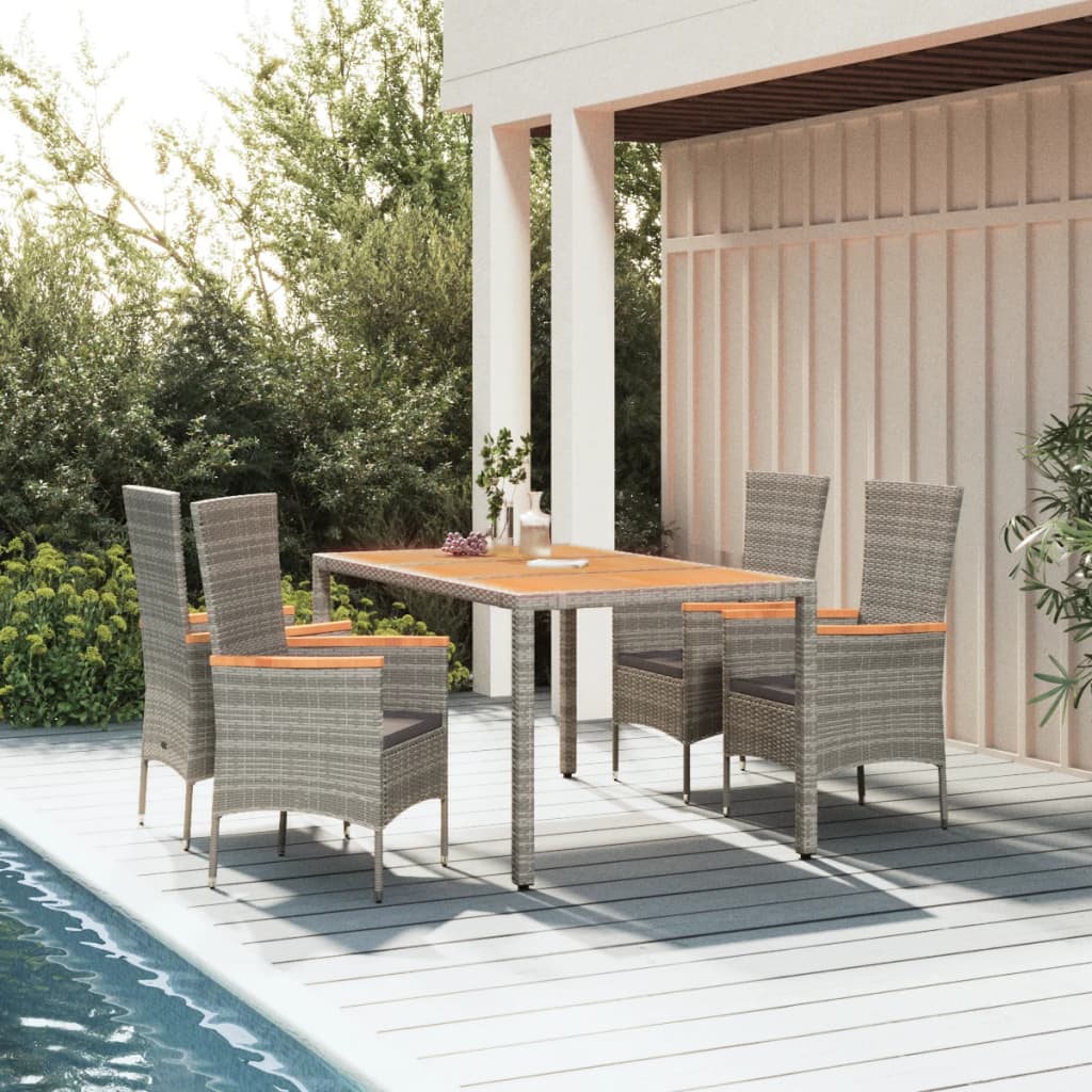 vidaXL Ensemble de jardin 3 pièces avec meubles en rotin poly