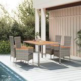 vidaXL Ensemble de jardin 3 pièces avec meubles en rotin poly