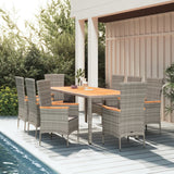 vidaXL Ensemble de jardin 3 pièces avec meubles en rotin poly