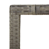 vidaXL 3-Piece Garden Lounge Set with Cushions Poly Rattan Grey