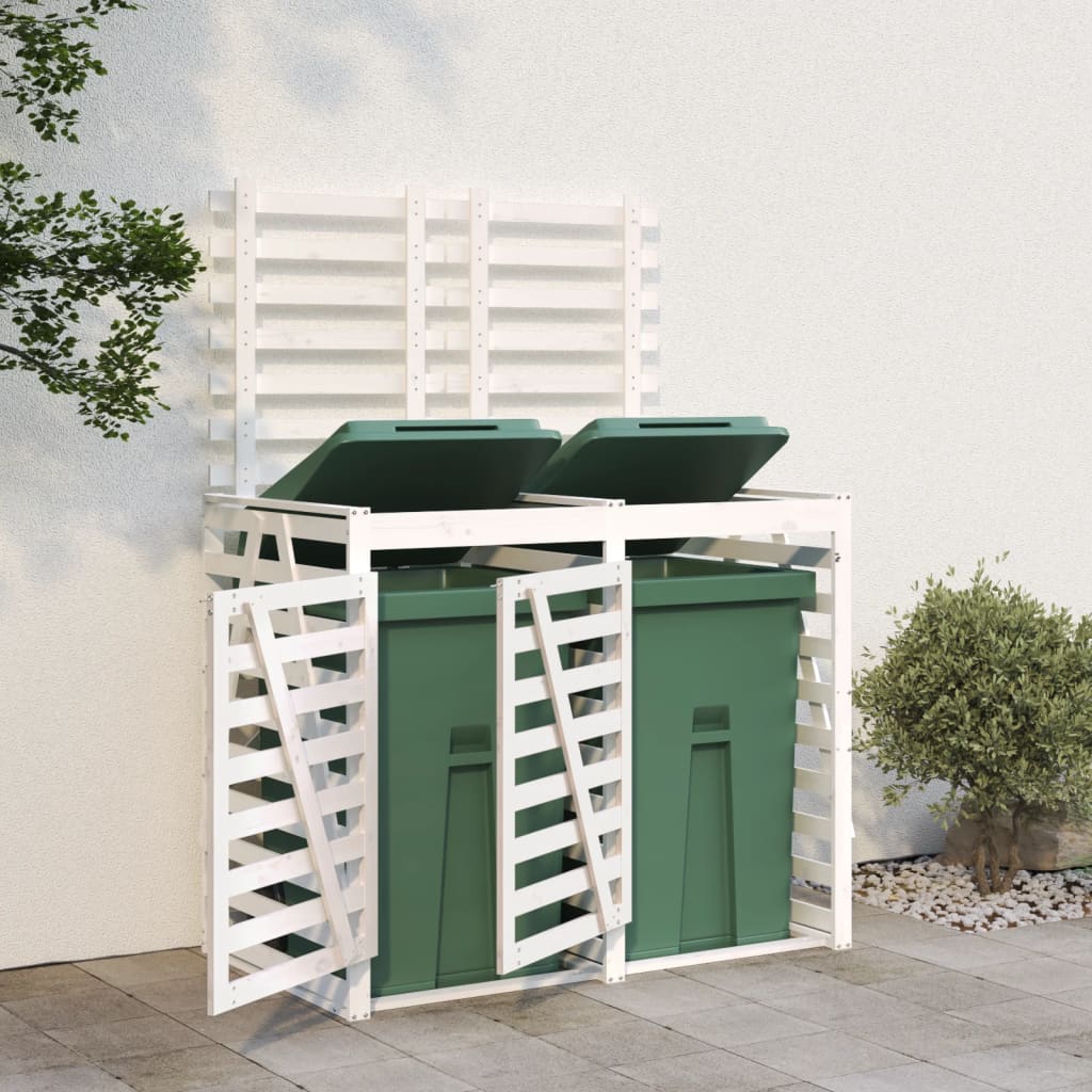 vidaXL Containerberging dubbel massief grenenhout