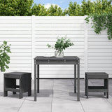 vidaXL 3-delige Bistroset massief grenenhout wit