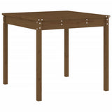 vidaXL 3-delige Bistroset massief grenenhout wit