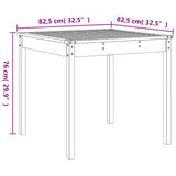 vidaXL 3-delige Bistroset massief grenenhout wit