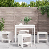 vidaXL 5-piece Garden Dining Set Solid Pinewood White