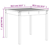 vidaXL 5-piece Garden Dining Set Solid Pinewood White