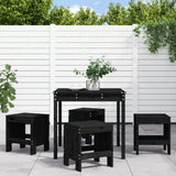 vidaXL 5-piece Garden Dining Set Solid Pinewood White